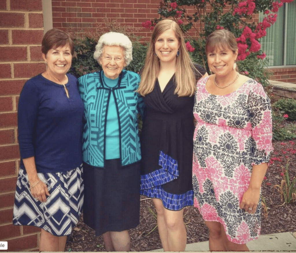 Stacy Jones with her mom, sister, and grandmother