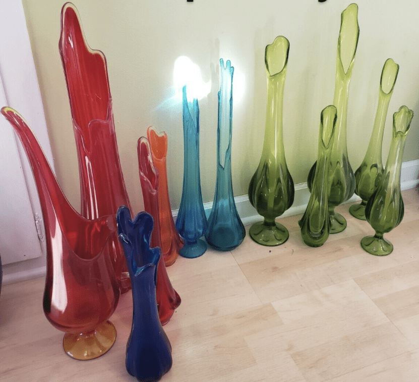 Assorted Swung Glass Vases