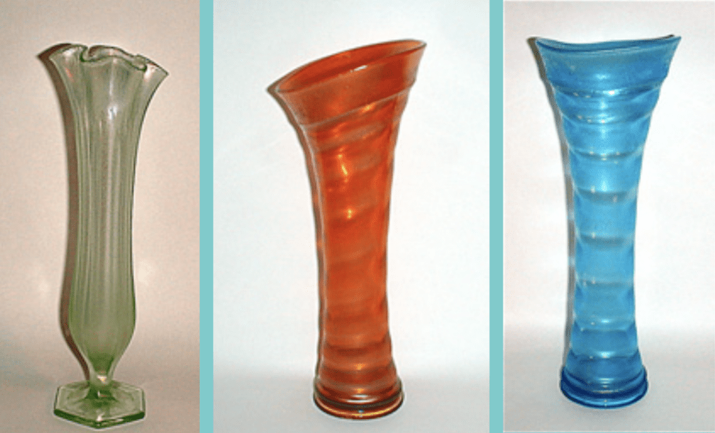 Fenton Stretch Swung Glass Vases