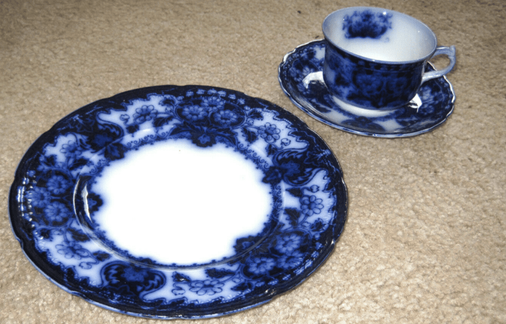 Flow Blue Seville from Wood & Son England - 36 Piece Set