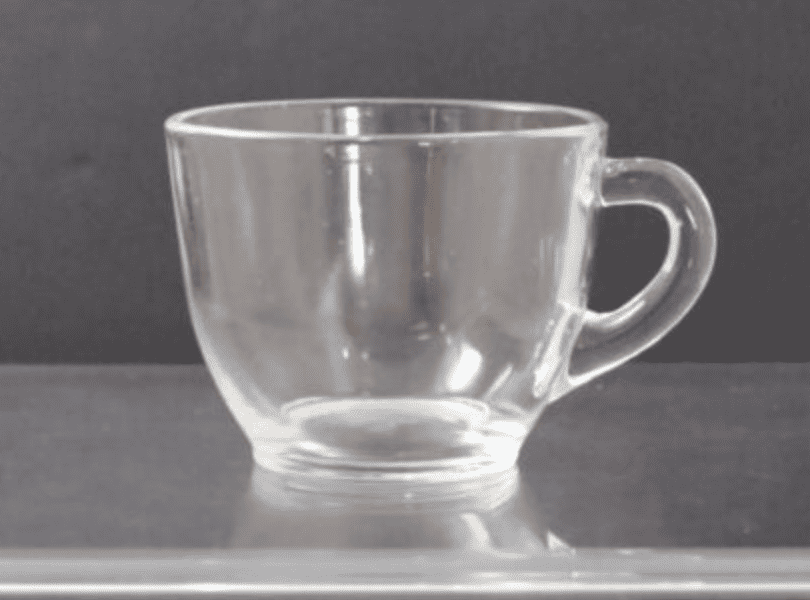 Vintage Federal Glass Clear Glass Cup F Shield Hallmark c1901