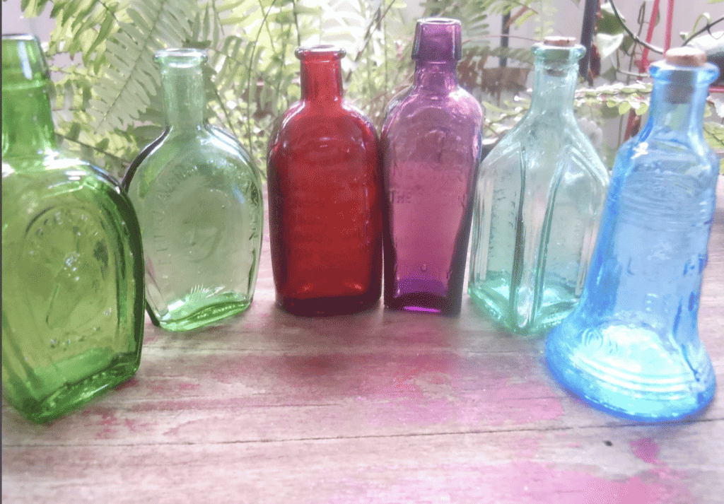 Vintage Wheaton Glass Co Apothecary Bottles