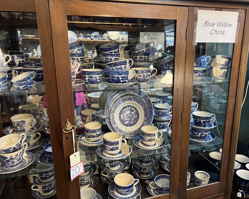 Assorted Blue Willow China Dishes
