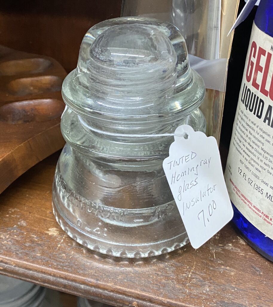 Hemingray Vintage Clear Glass Insulator